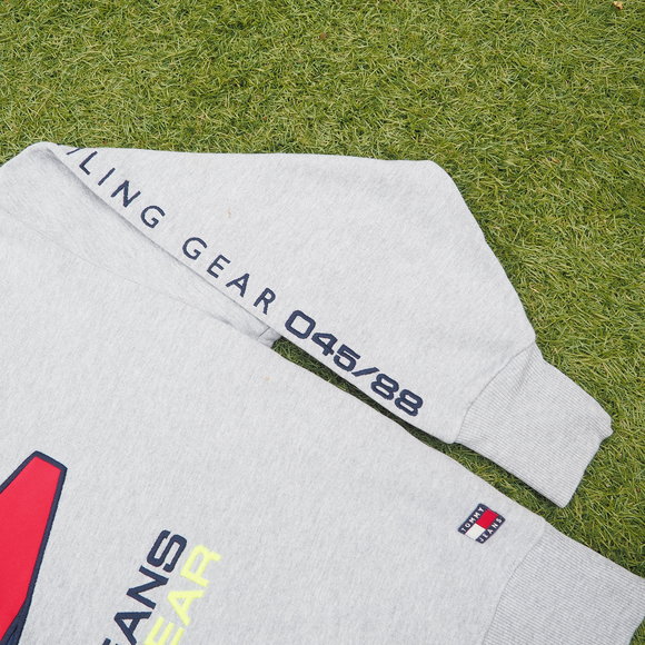 Tommy Hilfiger Jeans Sailing Gear Men's Grey Sweatshirt Sweater Size UK Large - Picture 5 of 13